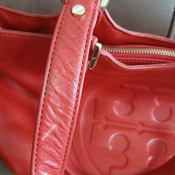 Tory Burch Bombe Leather Top‎ Handle Tote - Picture 14 of 16